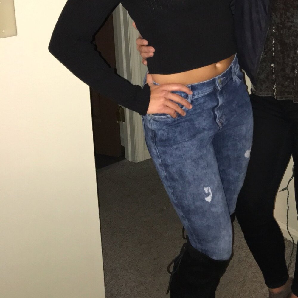 Express High Rise Denim Jeggings